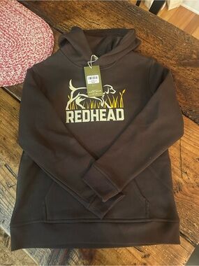 Bass Pro RedHead Brown Crewneck Sweatshirt with Yellow Logo
